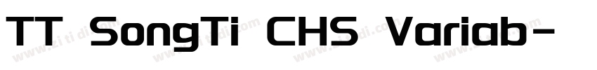 TT SongTi CHS Variab字体转换